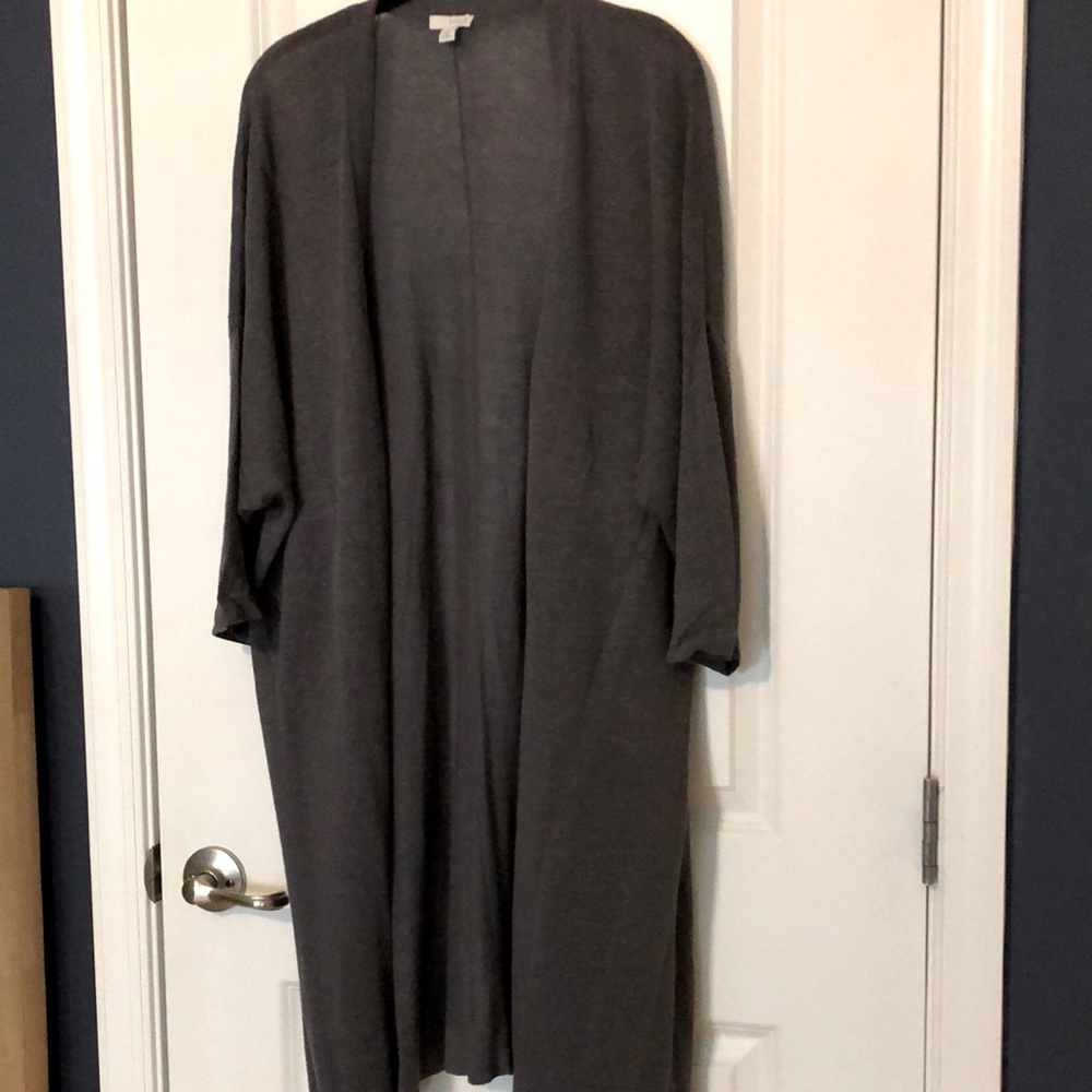 JJill pure Jill linen drop sleeve cardigan